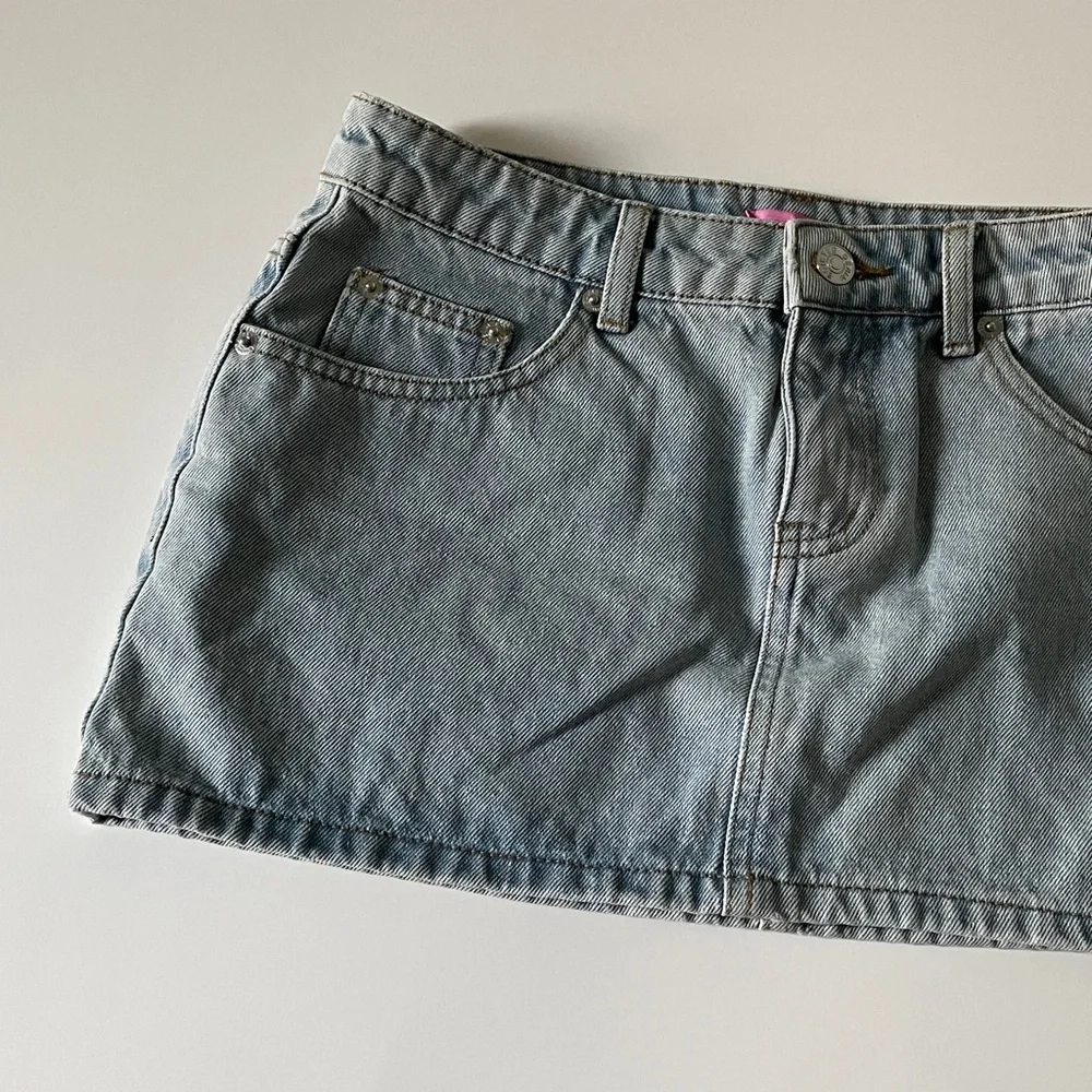 Edikted Mini Skirt Micro Jean Skirt